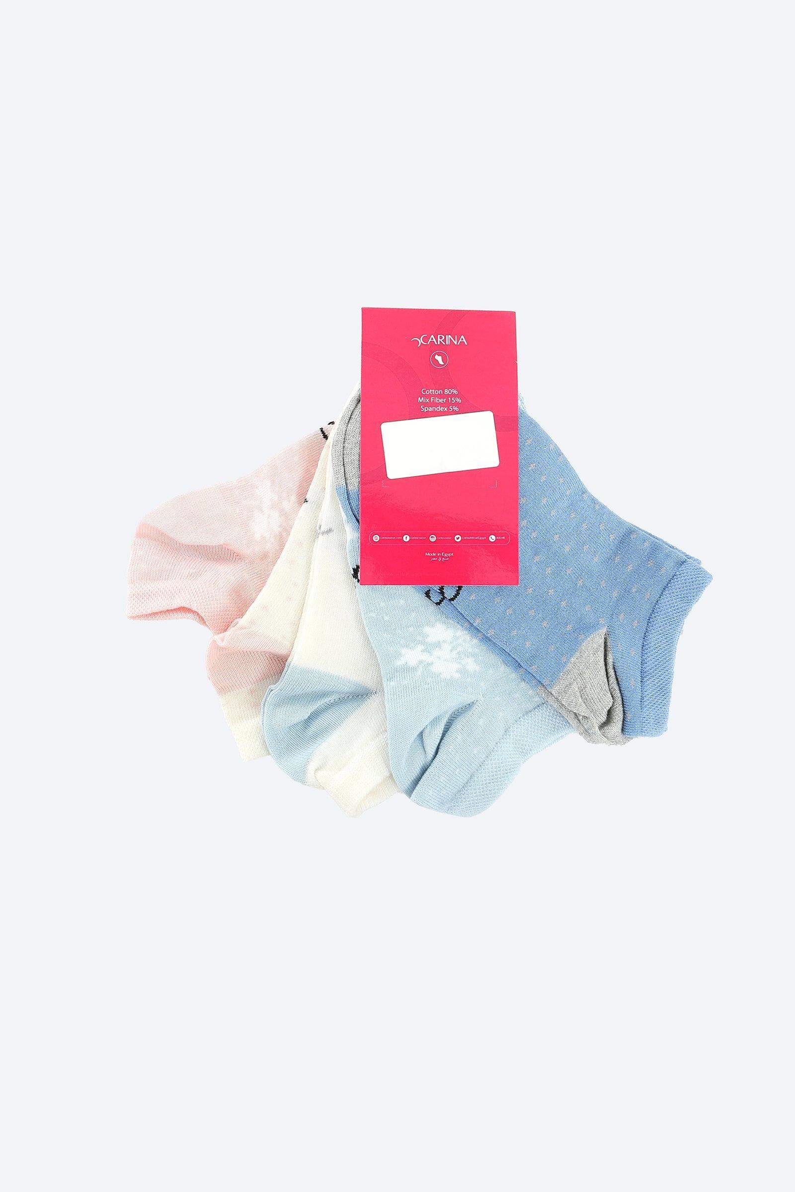 Ankle Length Socks - 5 Pairs - Carina - كارينا