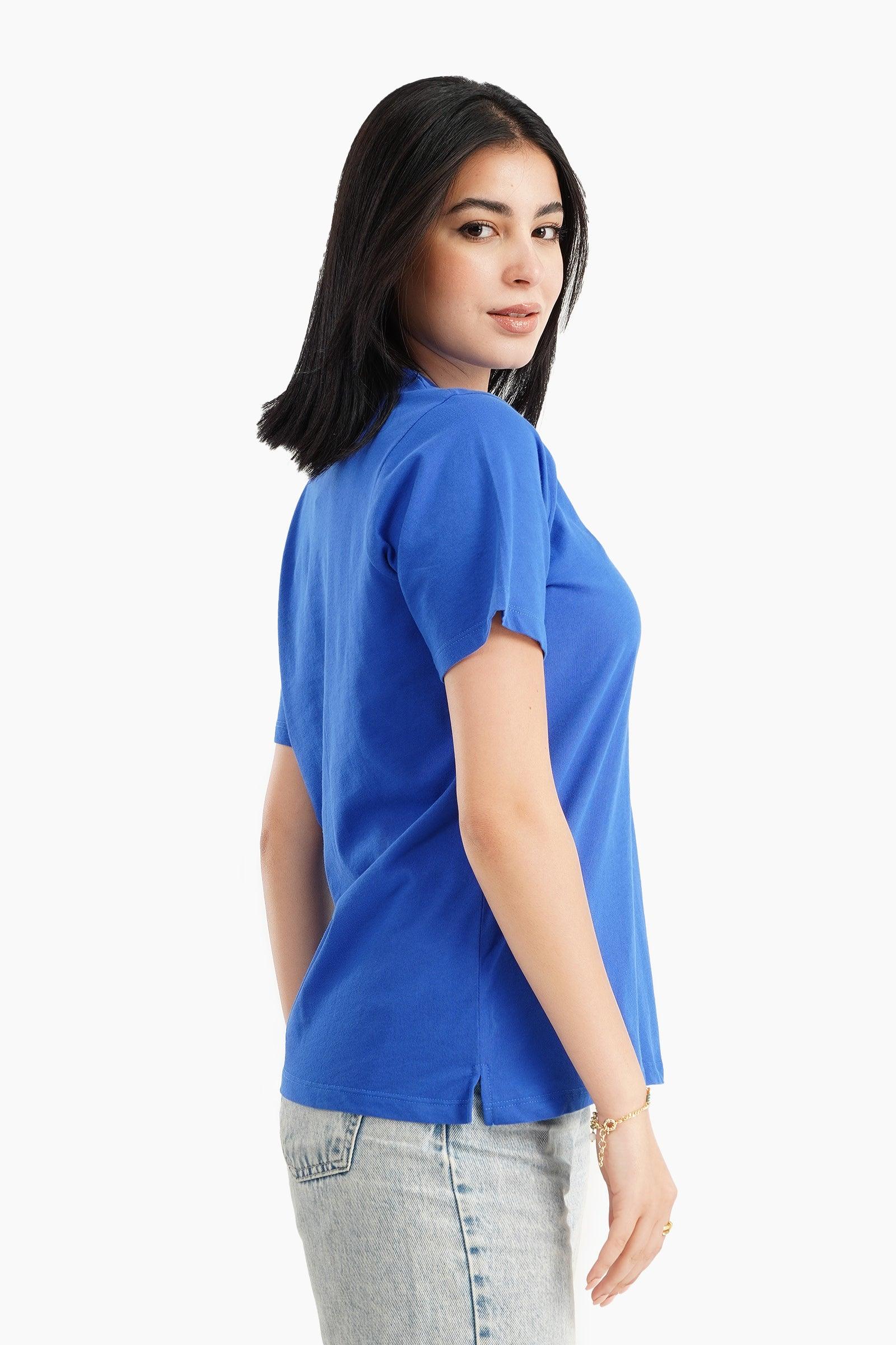 Basic Solid T-Shirt - Carina - كارينا