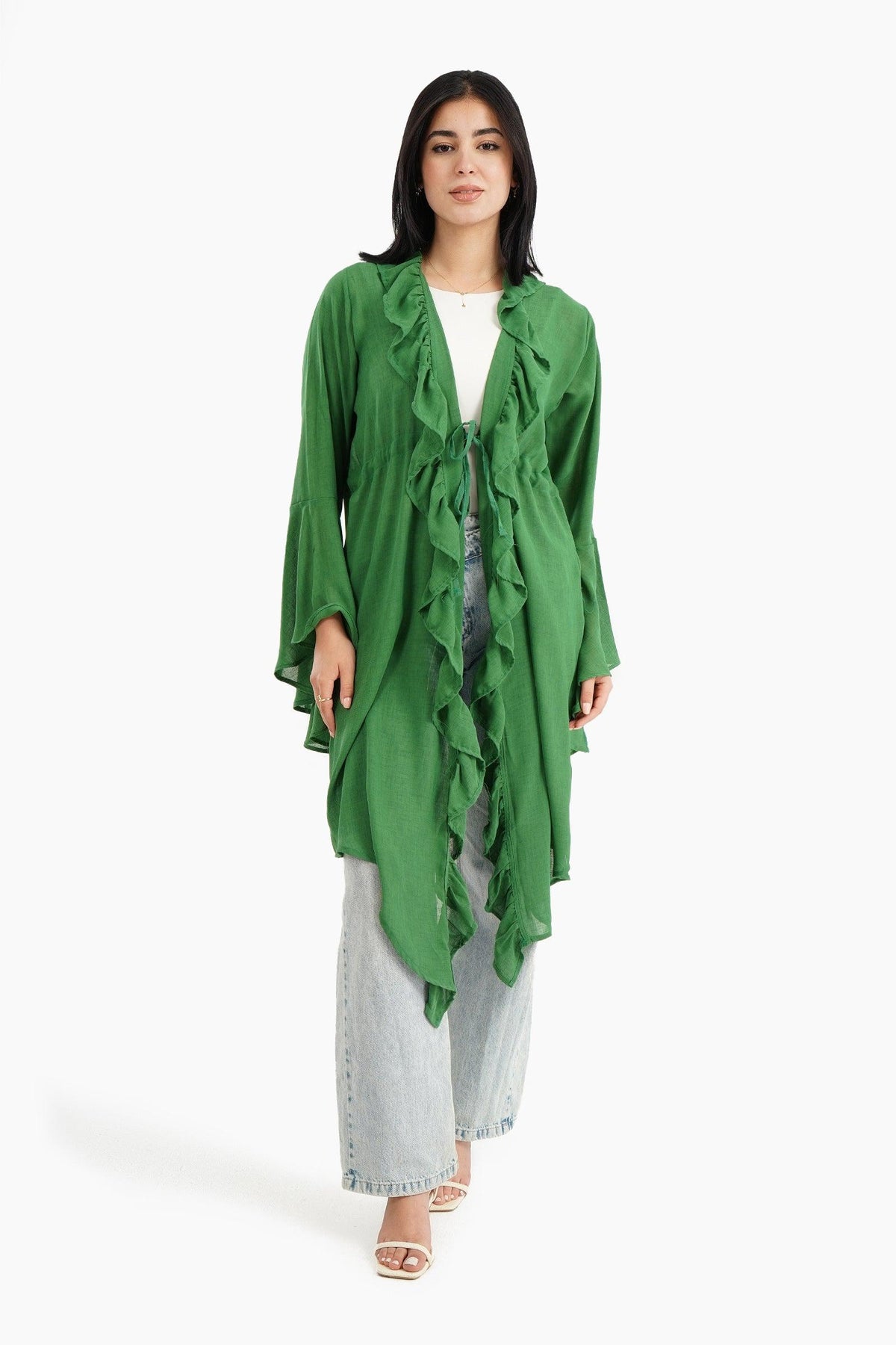 Beach Kimono with Ruffles - Carina - كارينا