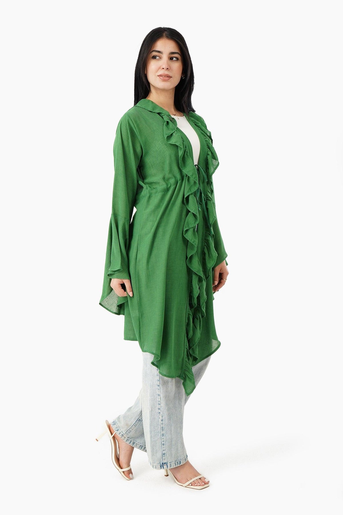 Beach Kimono with Ruffles - Carina - كارينا