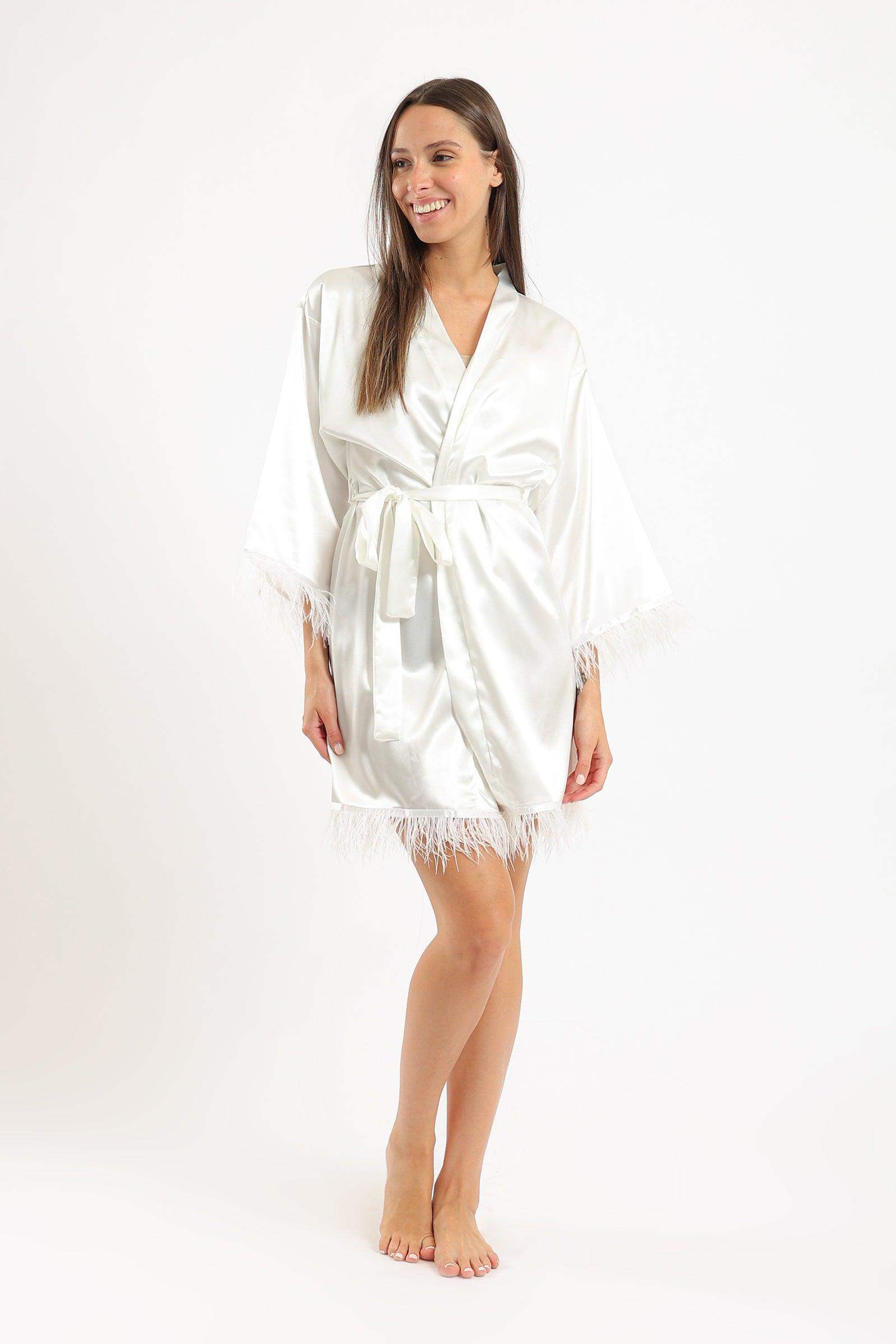 Bridal Off White Robe - Carina - كارينا