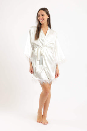 Bridal Off White Robe - Carina - كارينا