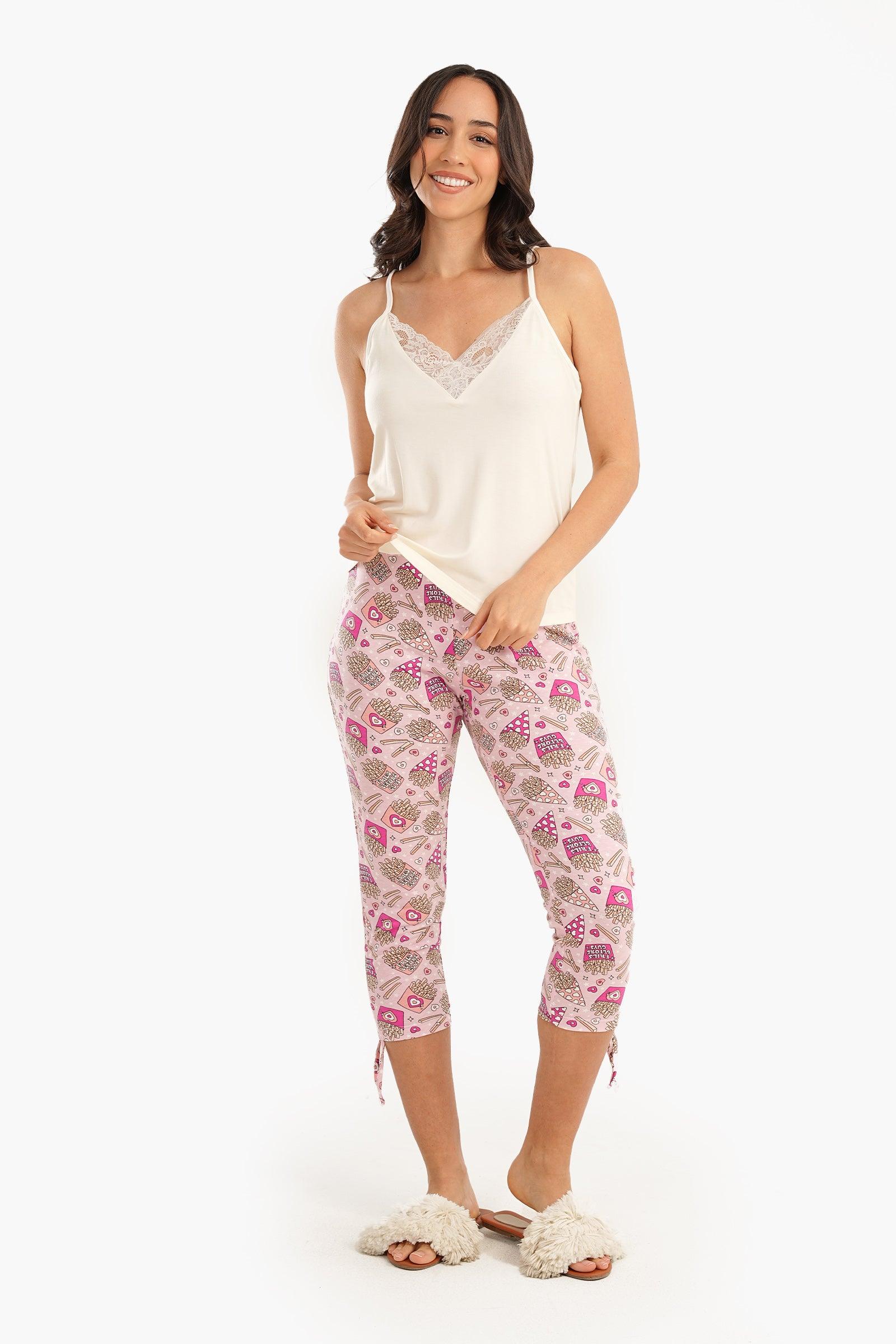 Capri Length Pyjama Pants - Carina - كارينا