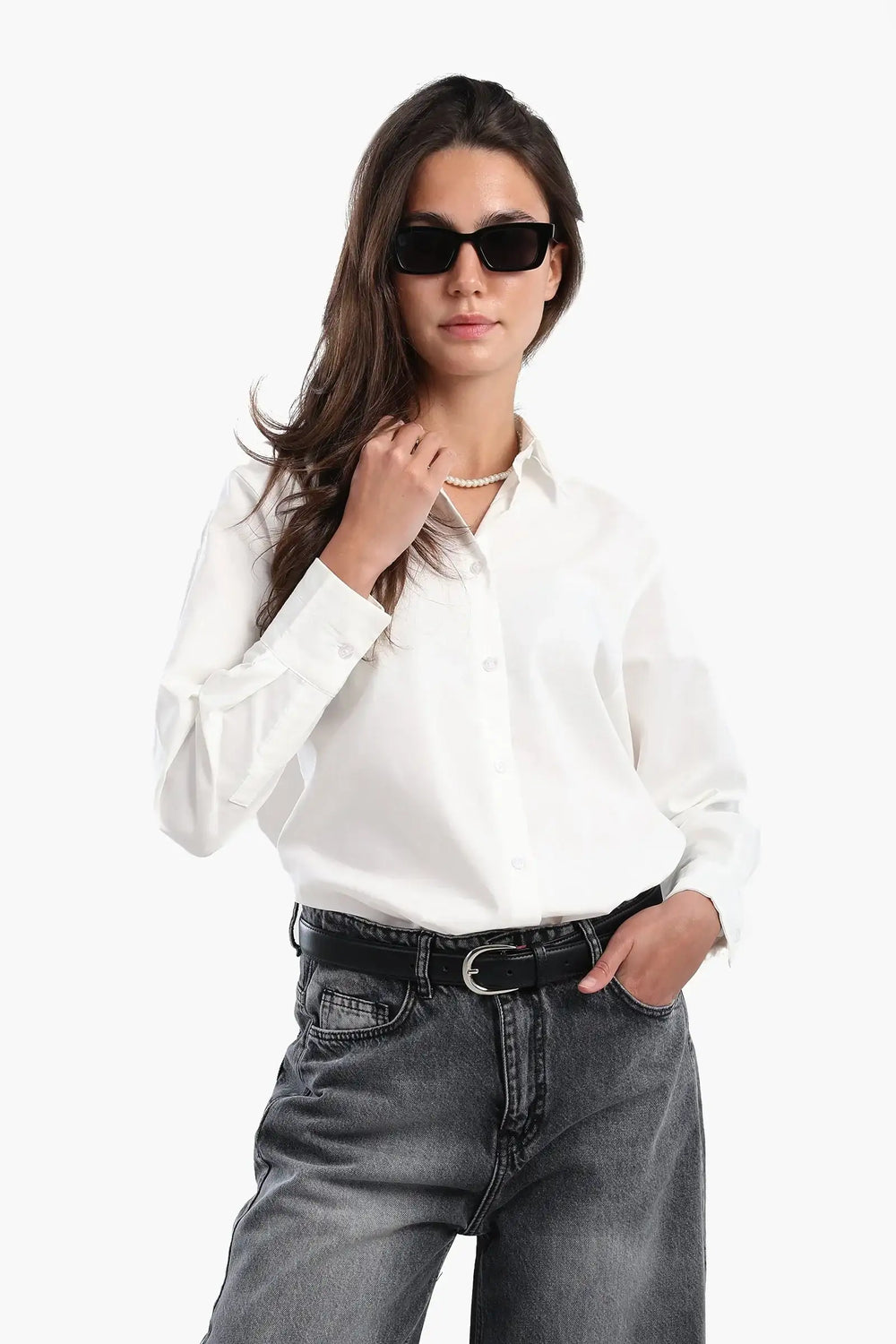 Asymmetrical Long Sleeves Shirt