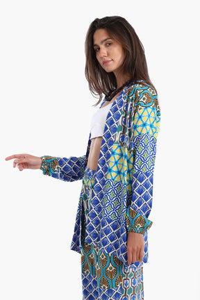 Printed Multi Patterned Kimono