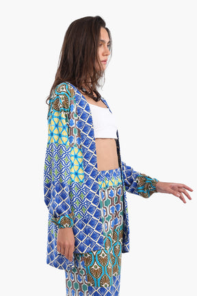 Printed Multi Patterned Kimono