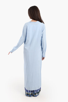 Long Plain Shirt Dress