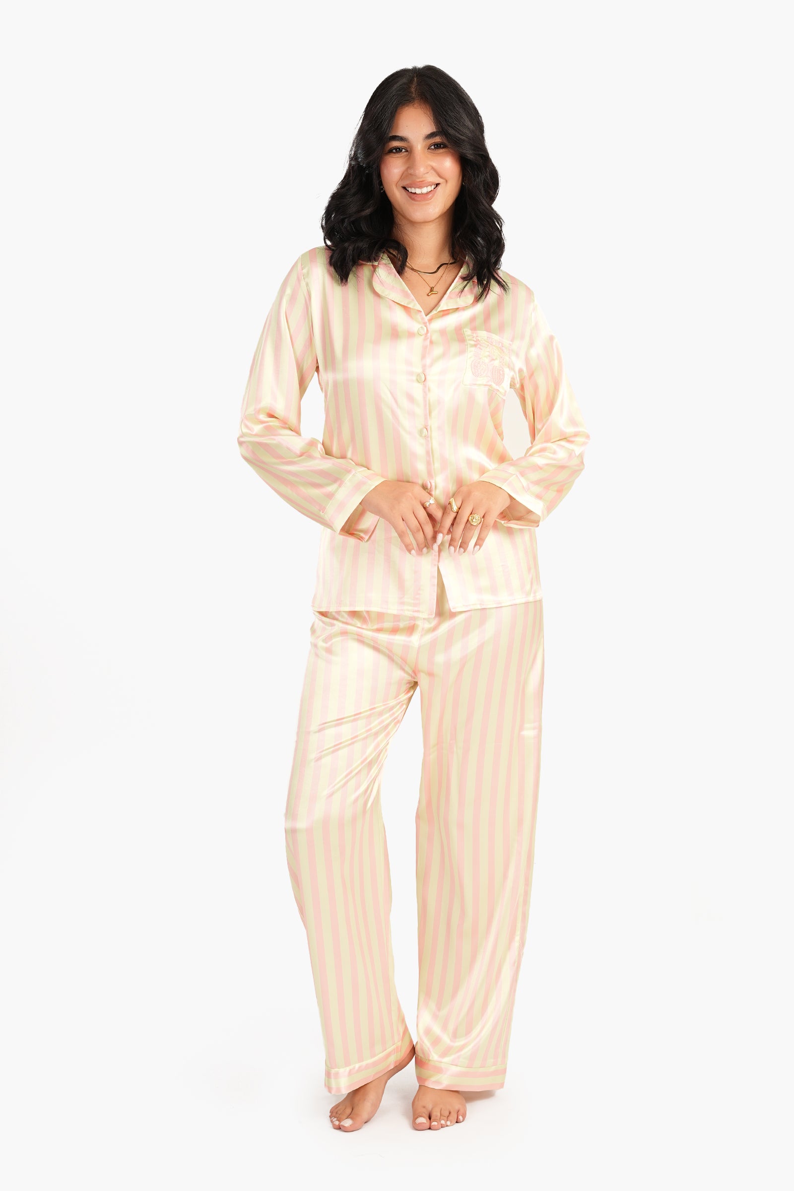 Elegant Satin Pyjama Set Carina Wear