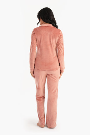 Plain Velvet Pyjama Set