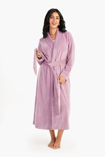 Shawl Collar Long Robe