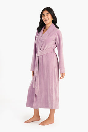 Shawl Collar Long Robe