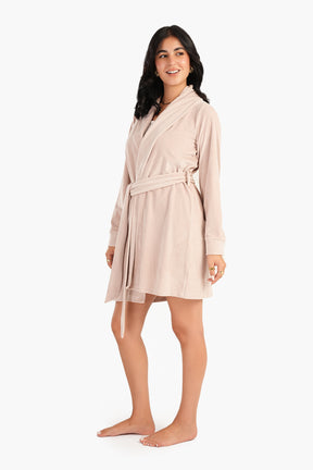 Shawl Collar Short Robe