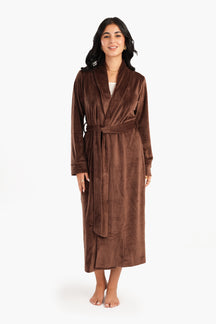 Shawl Collar Long Robe