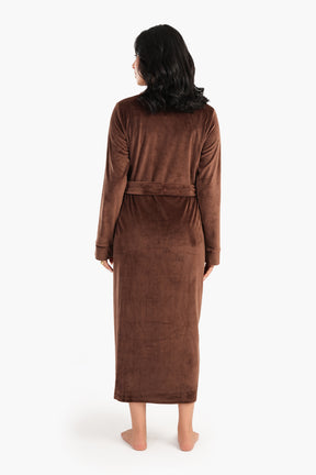 Shawl Collar Long Robe