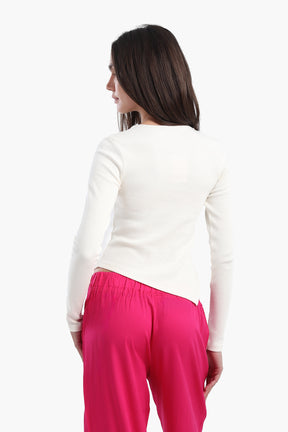 Asymmetrical Frilled Top