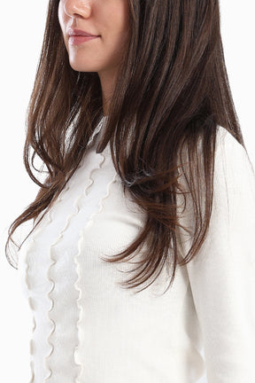 Asymmetrical Frilled Top