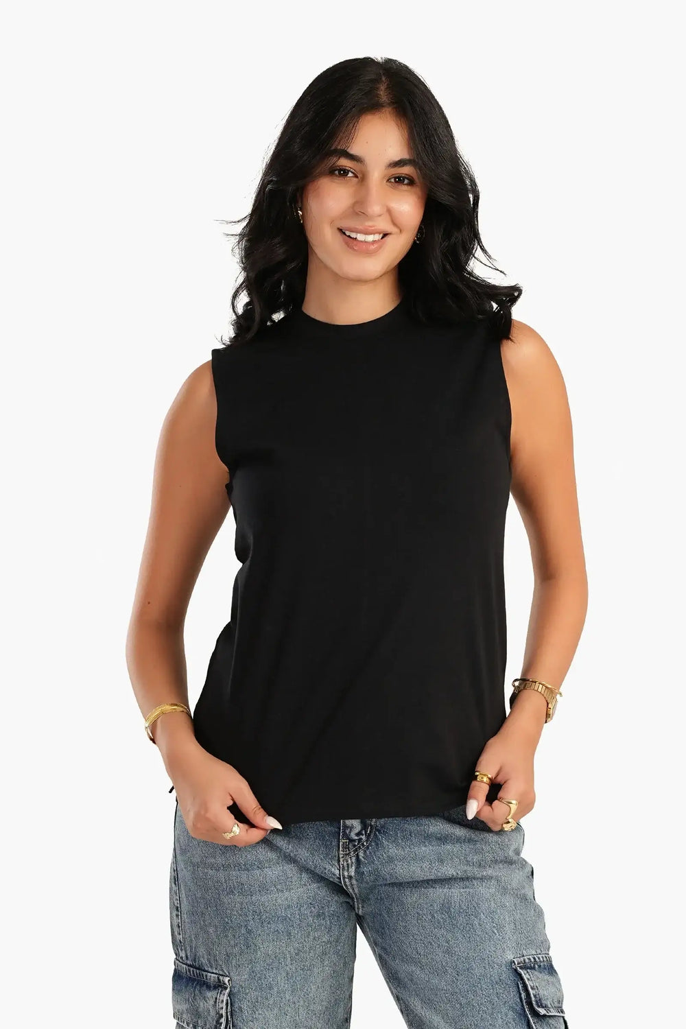 Basic Sleeveless T-Shirt