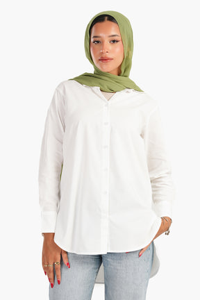 Asymmetrical Long Sleeves Shirt