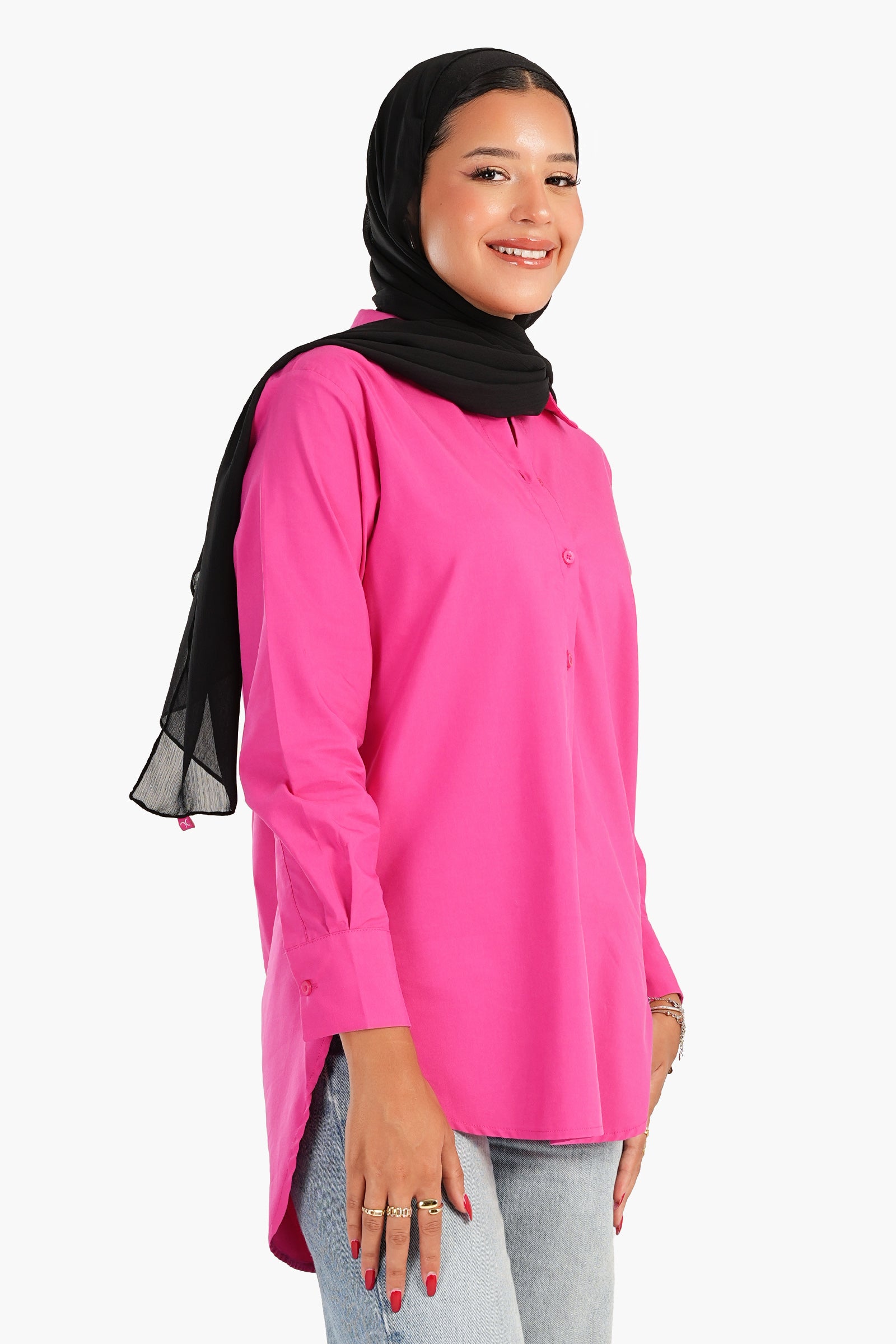 Asymmetrical Long Sleeves Shirt