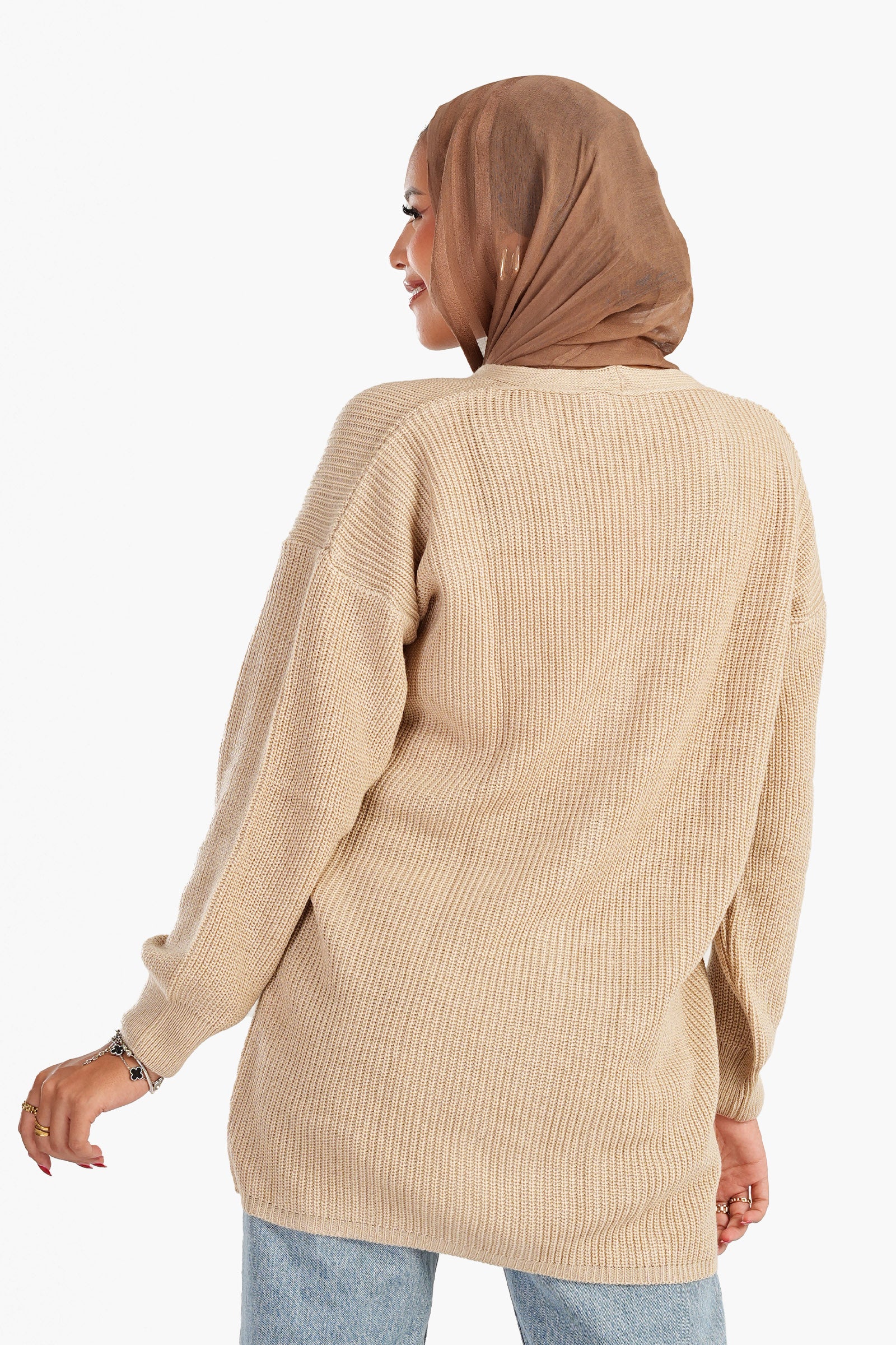 Trico Dropped Shoulder Cardigan