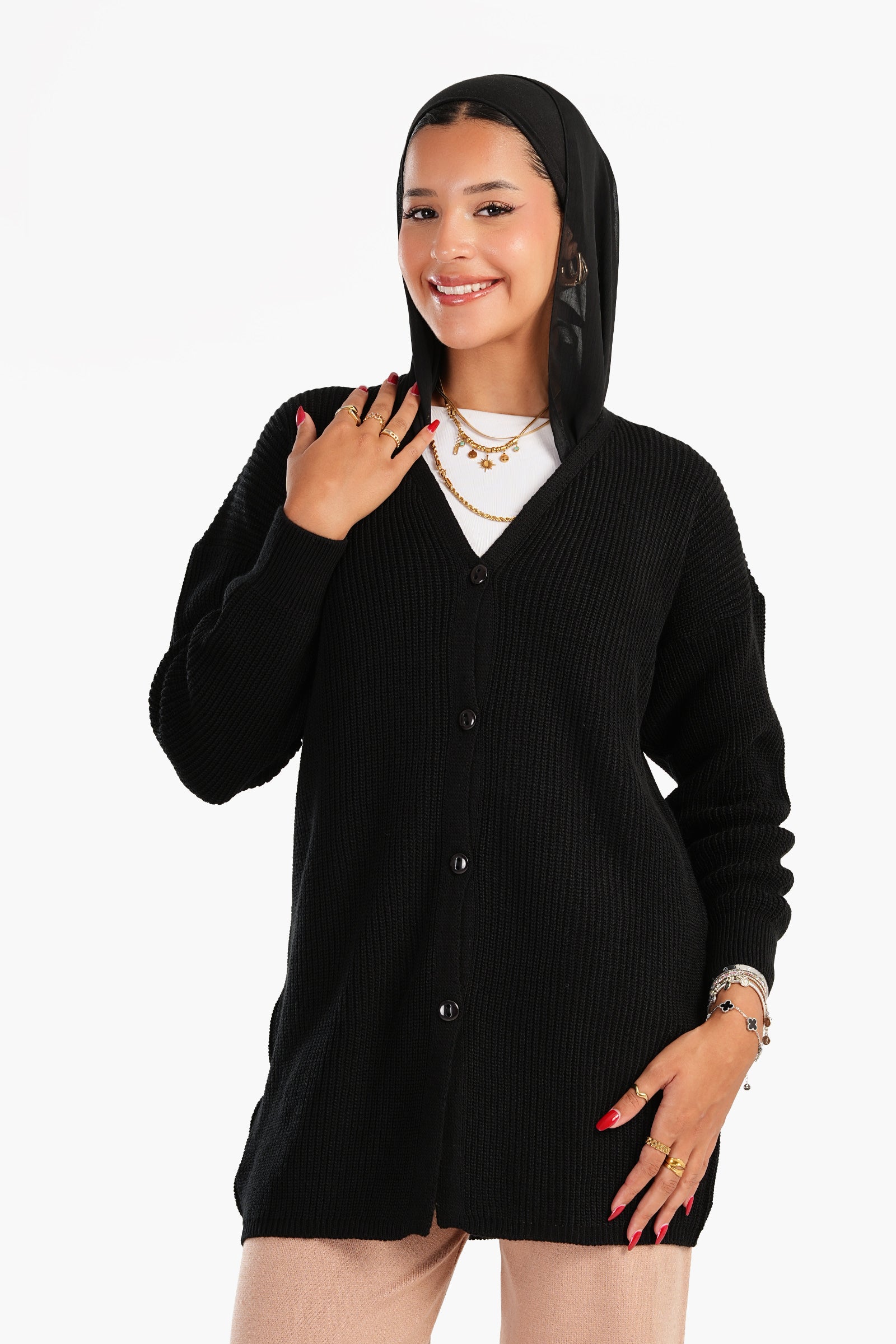 Trico Dropped Shoulder Cardigan