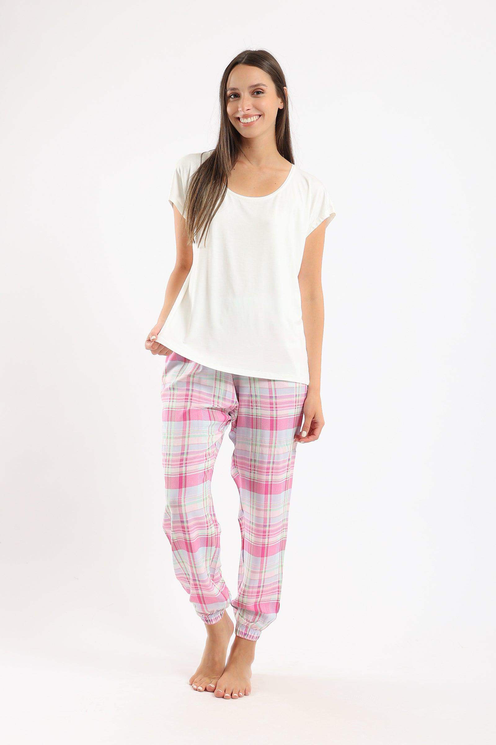 Checkered Pyjama Pants - Carina - كارينا
