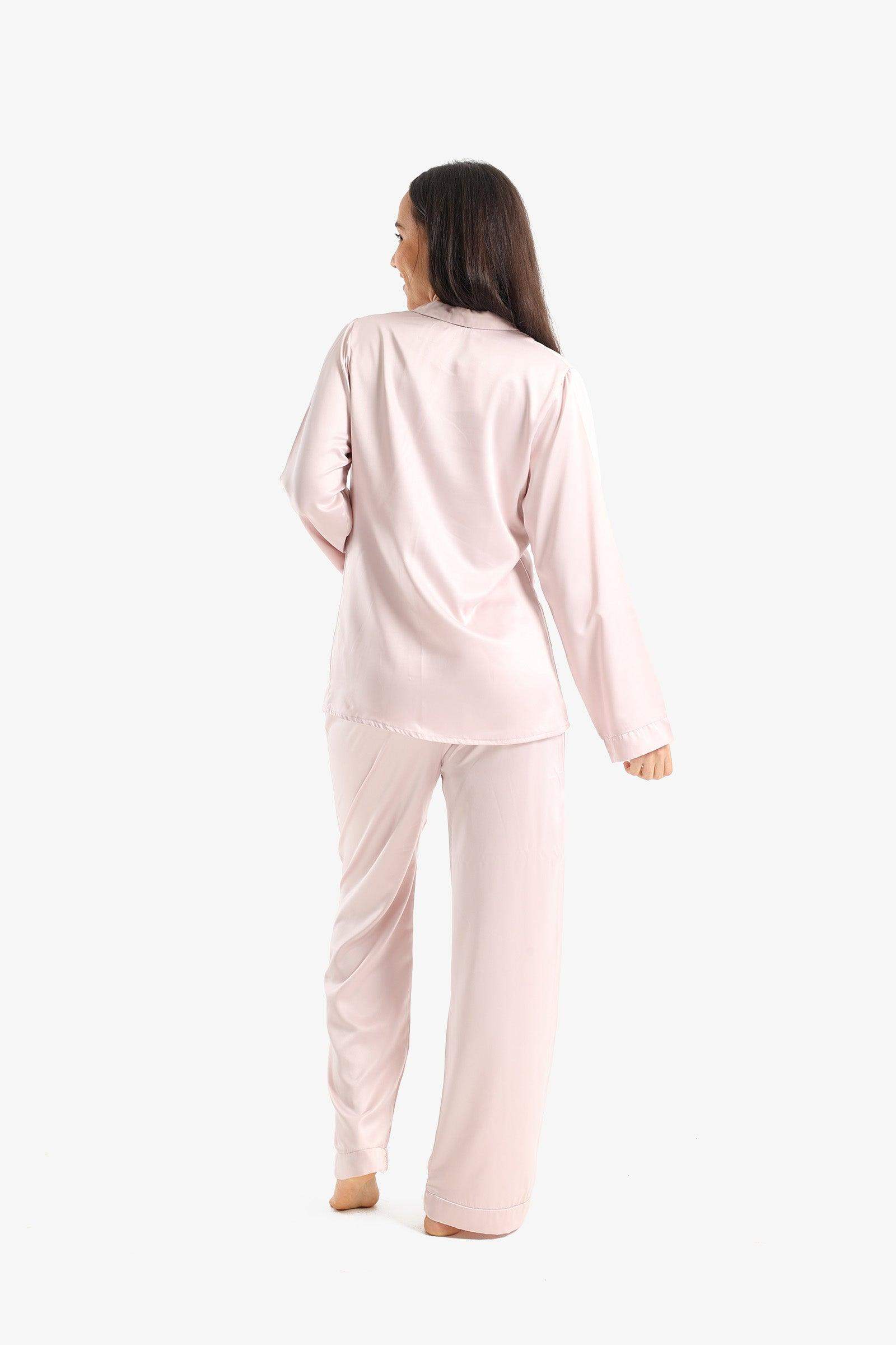 Classic Plain Pyjama Set - Carina - كارينا