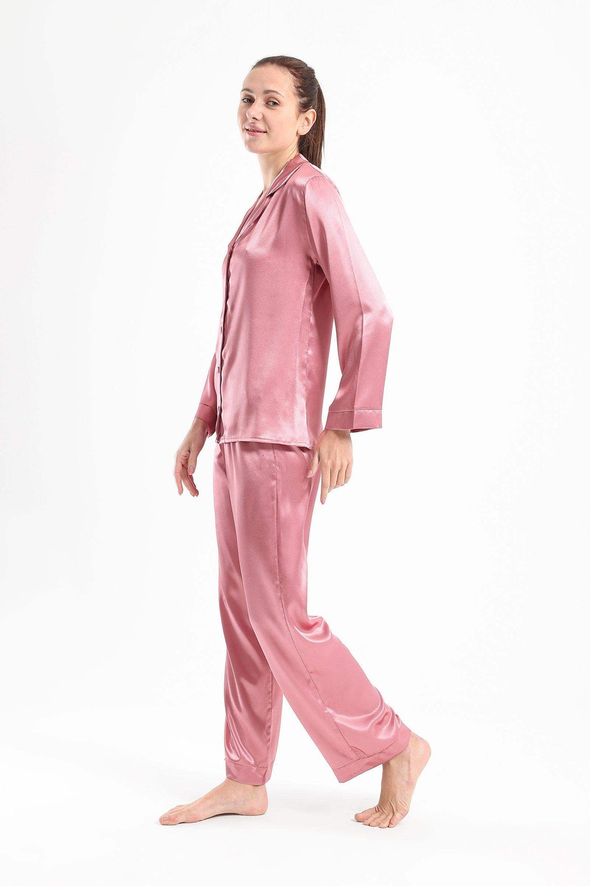 Classic Satin Pyjama Set - Carina - كارينا