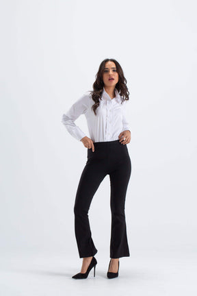 Classic Shirt with Front Ruffles - Carina - كارينا