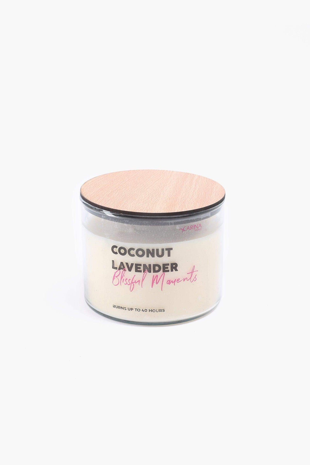 Coconut Lavender Candle - 400ml - Carina - كارينا