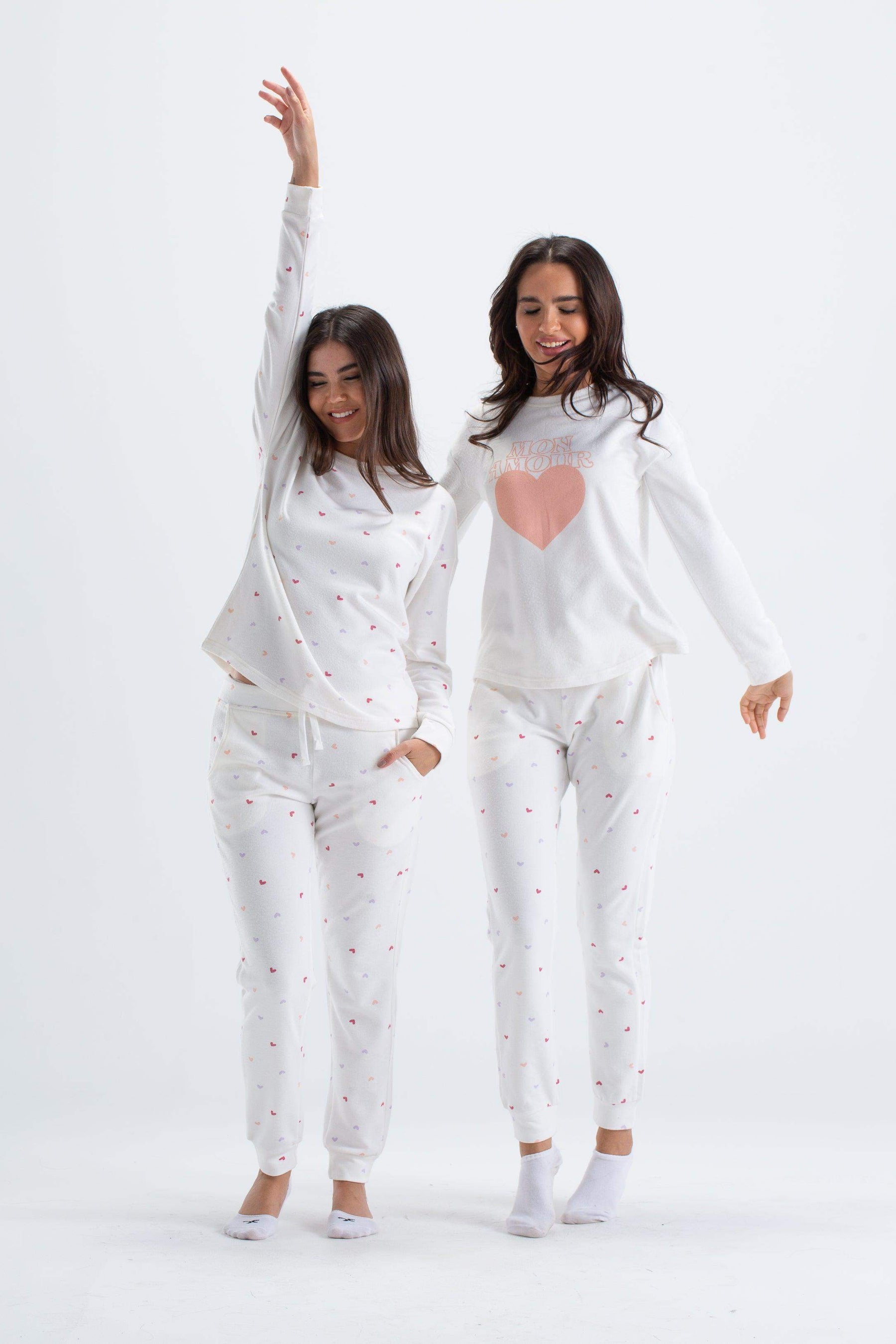 Colored Hearts Pyjama Set - Carina - كارينا