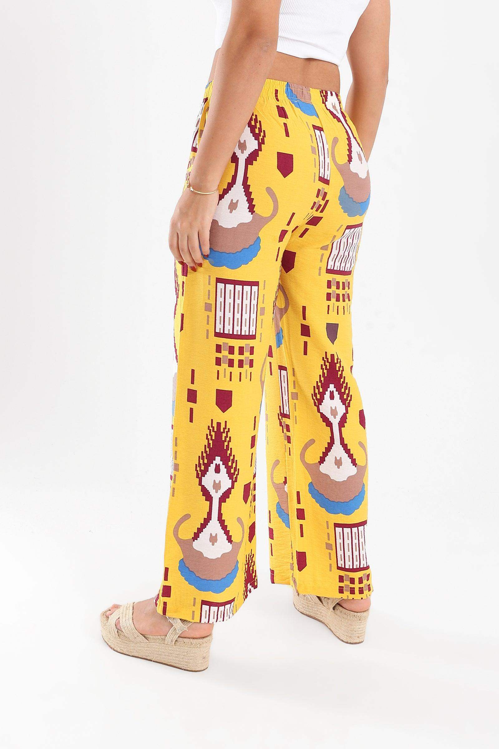 Colorful Boho Print Pants - Carina - كارينا