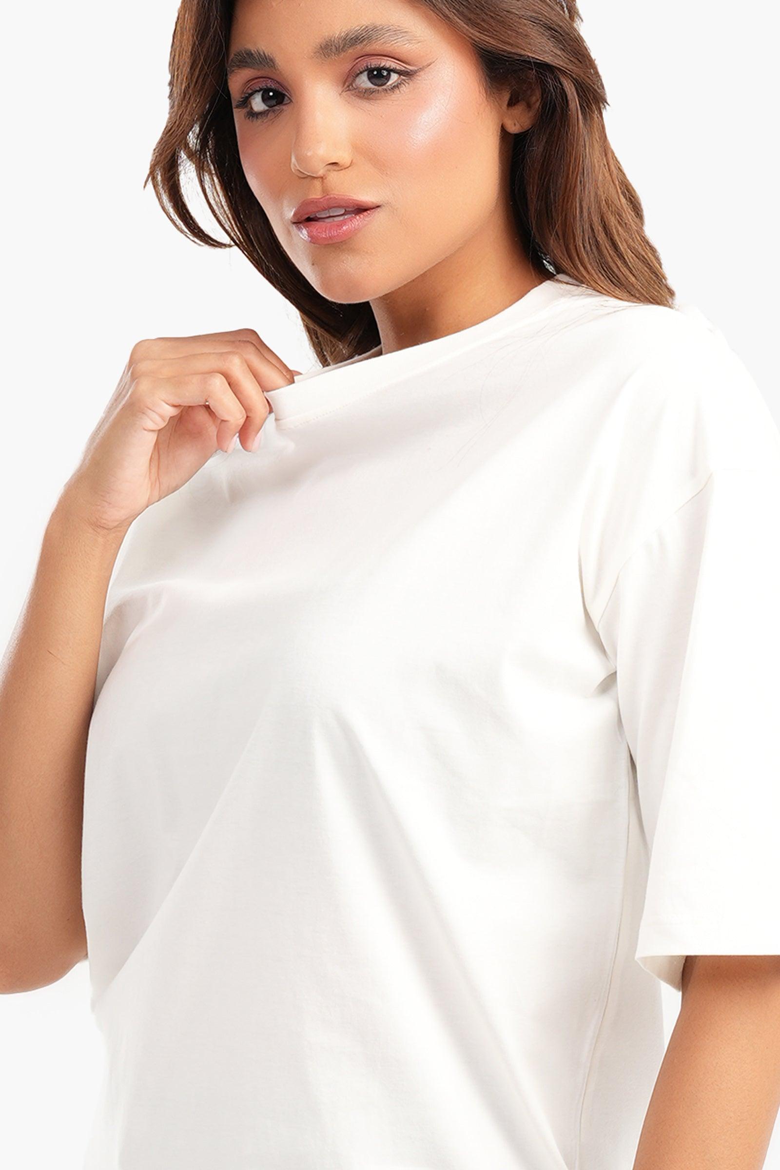 Cotton Comfy Basic T-Shirt - Carina - كارينا