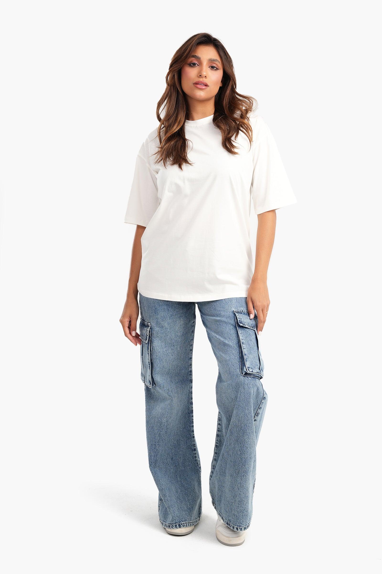 Cotton Comfy Basic T-Shirt - Carina - كارينا