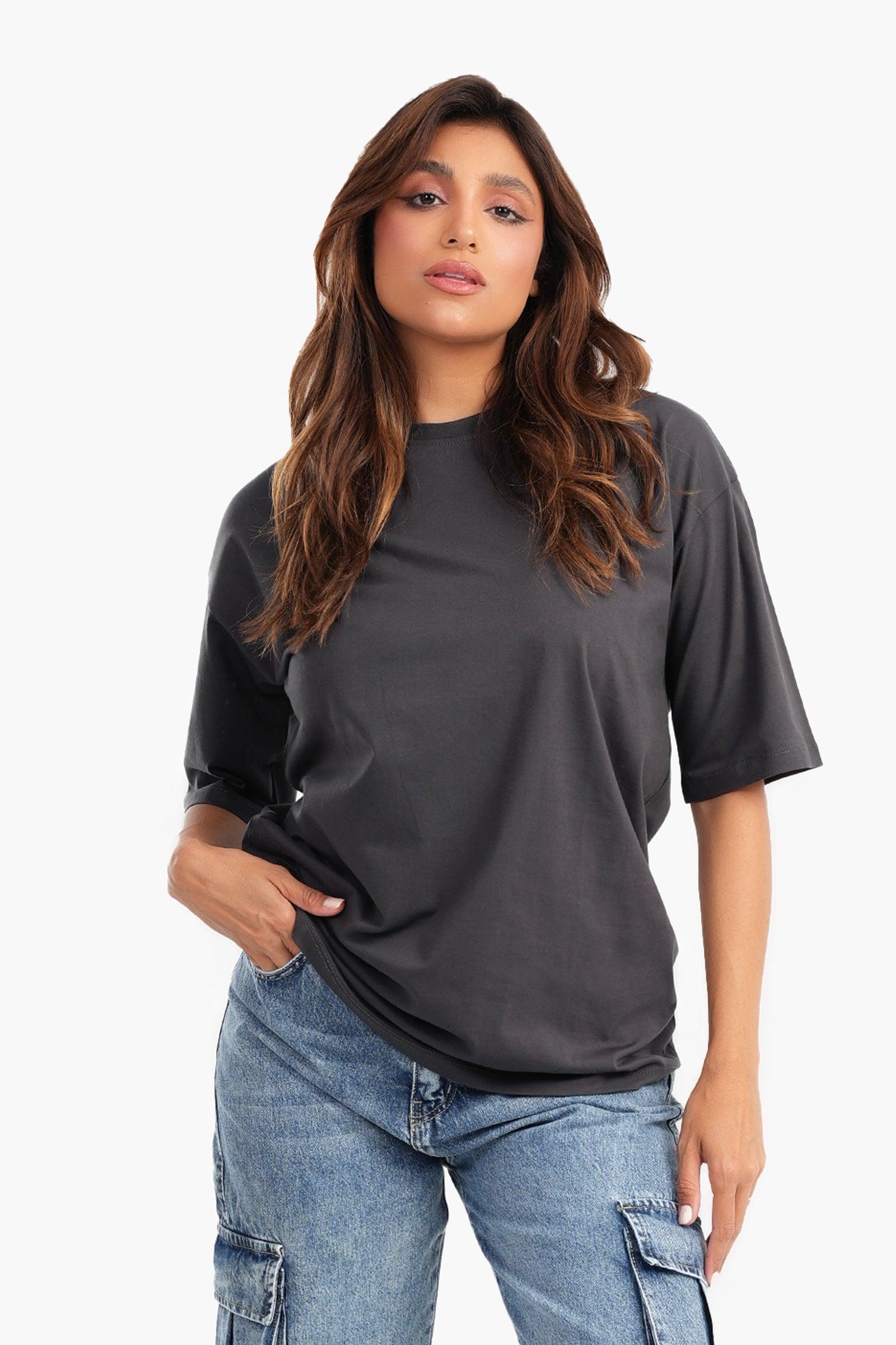 Cotton Comfy Basic T-Shirt - Carina - كارينا