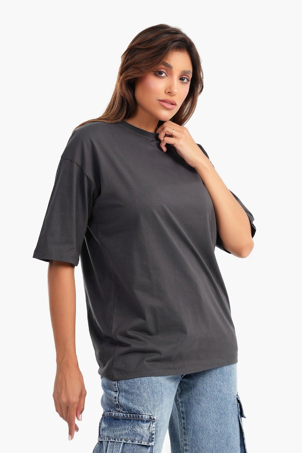 Cotton Comfy Basic T-Shirt - Carina - كارينا