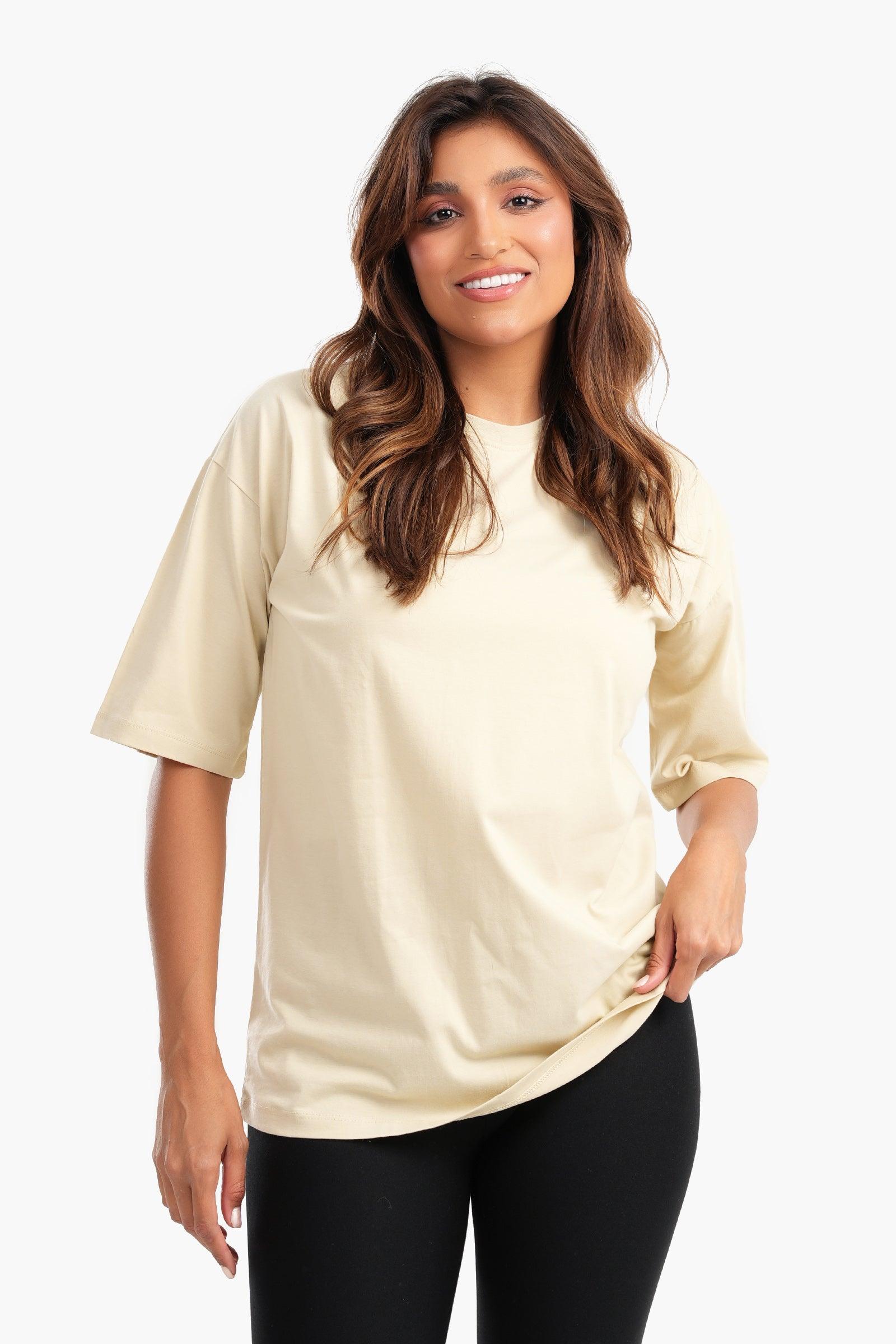 Cotton Comfy Basic T-Shirt - Carina - كارينا