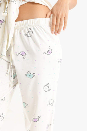 Cotton Crab Print Pyjama Set - Carina - كارينا