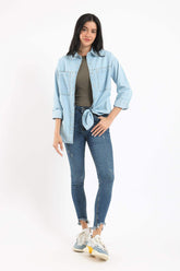 Cotton Denim Shirt - Carina - كارينا