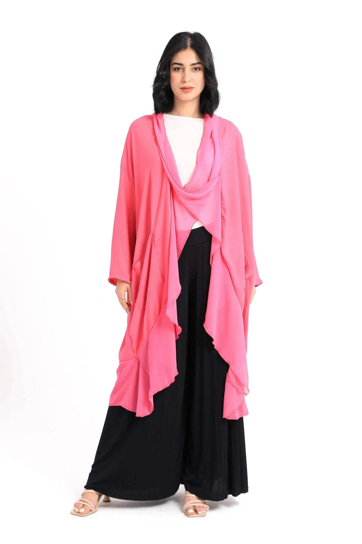Cotton Draped Poncho - Carina - كارينا