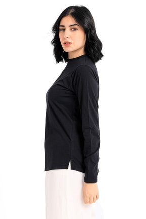 Cotton Round Neck T-Shirt - Carina - كارينا