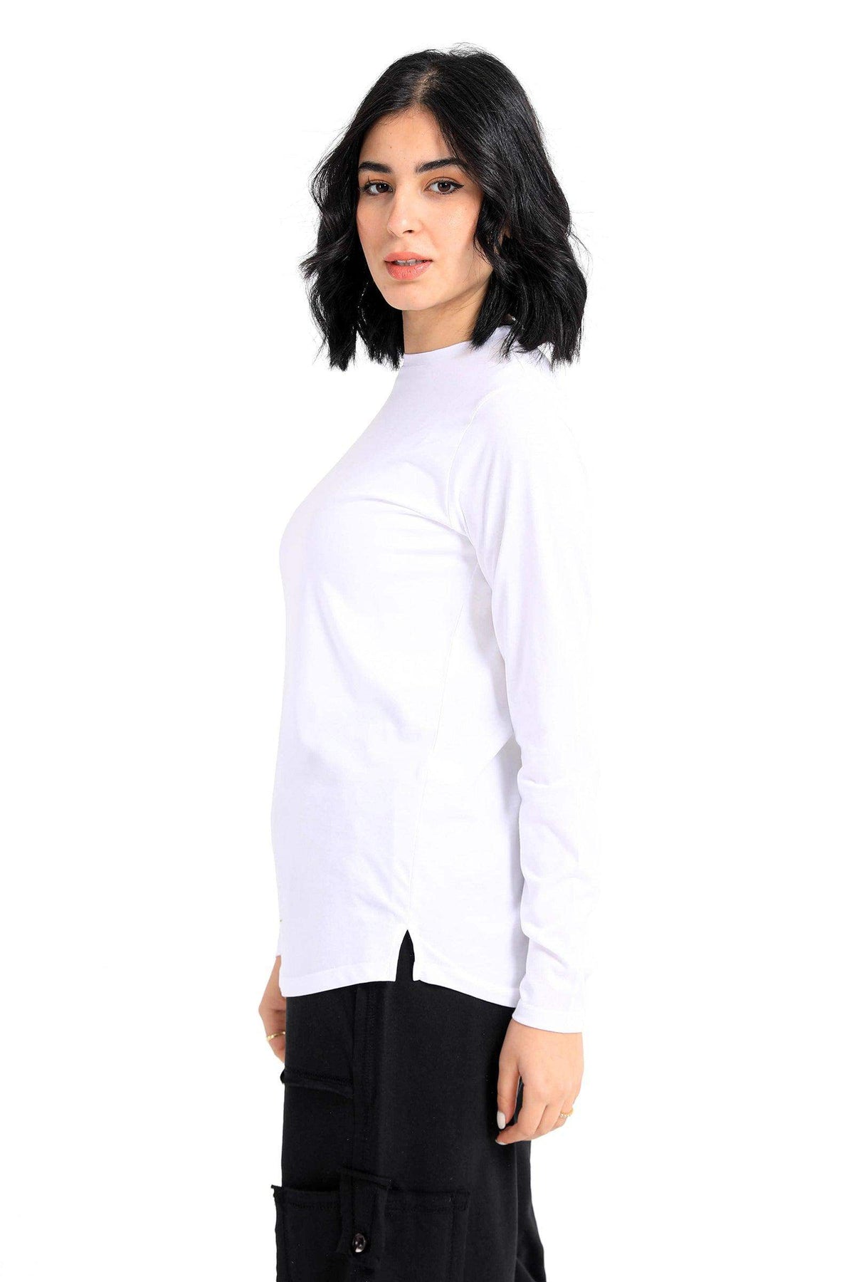 Cotton Round Neck T-Shirt - Carina - كارينا