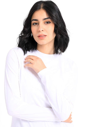 Cotton Round Neck T-Shirt - Carina - كارينا