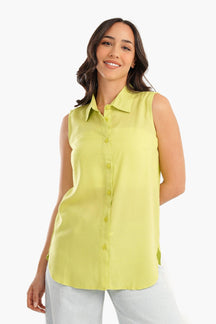 Cotton Sleeveless Shirt - Carina - كارينا