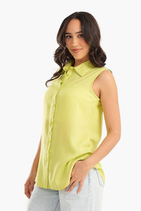 Cotton Sleeveless Shirt - Carina - كارينا