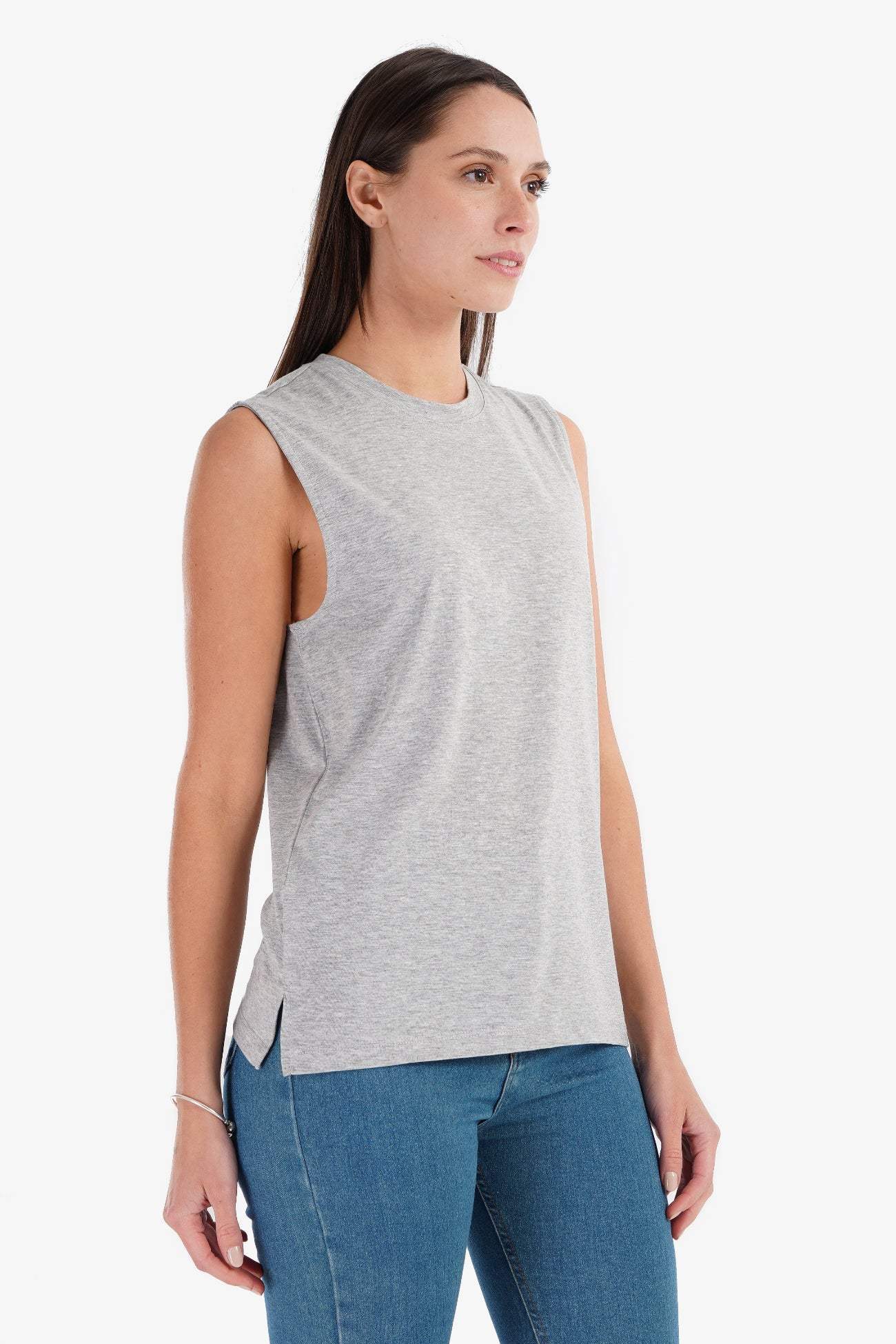 Cotton Soft Sleeveless T-Shirt - Carina - كارينا