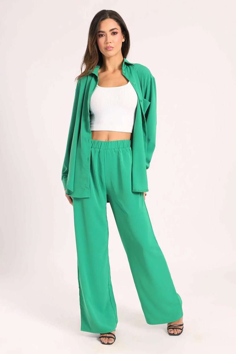 Crepe Shirt with Chest Pocket - Carina - كارينا