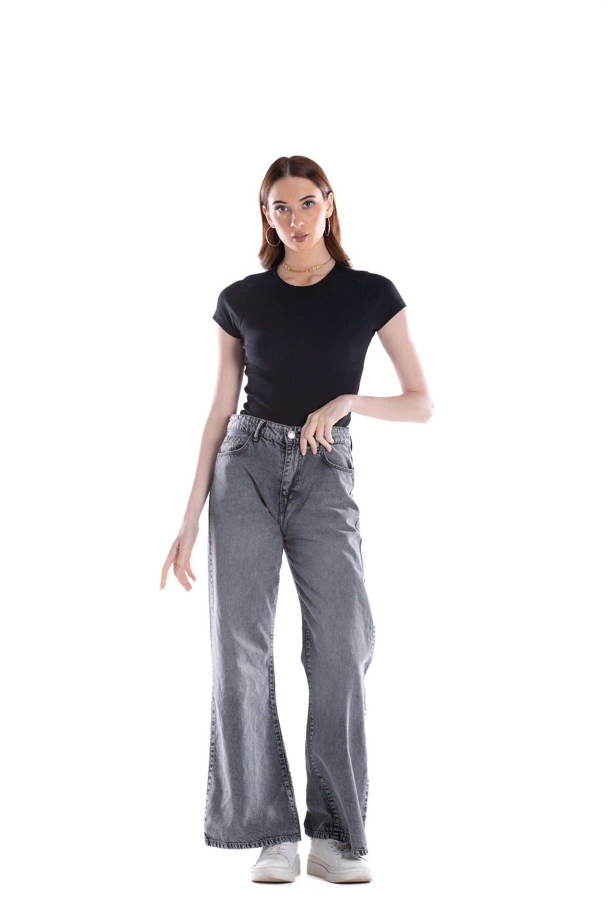 Crew Neck Cropped Top - Carina - كارينا