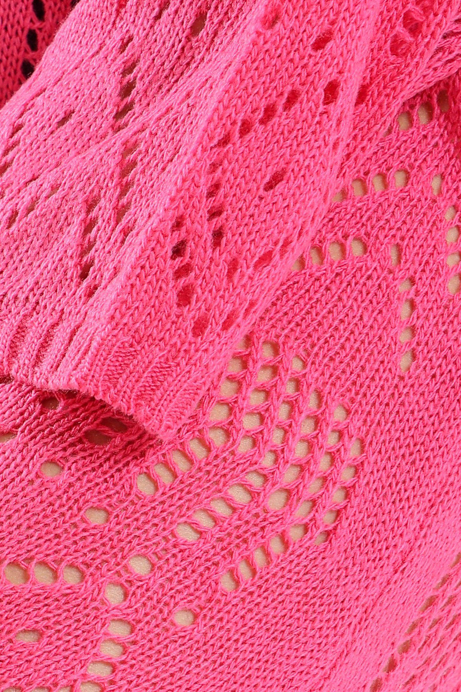 Crochet Long Poncho - Carina - كارينا
