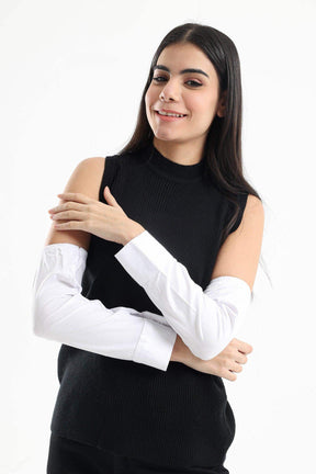 Detachable Sleeves with Buttoned Cuffs - Carina - كارينا
